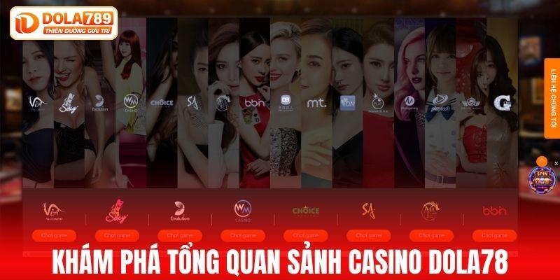 Khám phá tổng quan sảnh casino DOLA78