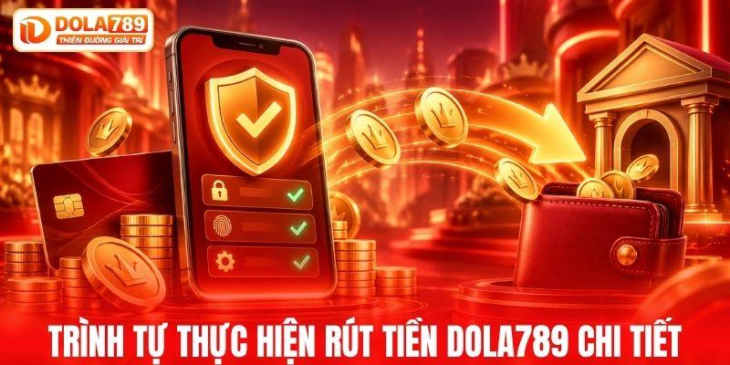Rút tiền DOLA789 được thực hiện theo trình tự nào?